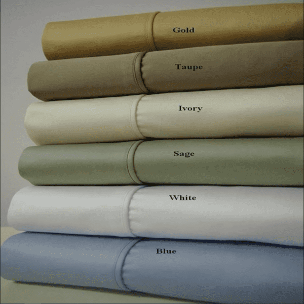 1000 Thread Count 100% Combed Cotton Solid Sheet Set