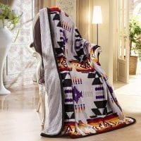 United Textile SupplySouthwest Aztec Sherpa Borrego Aztec Gray