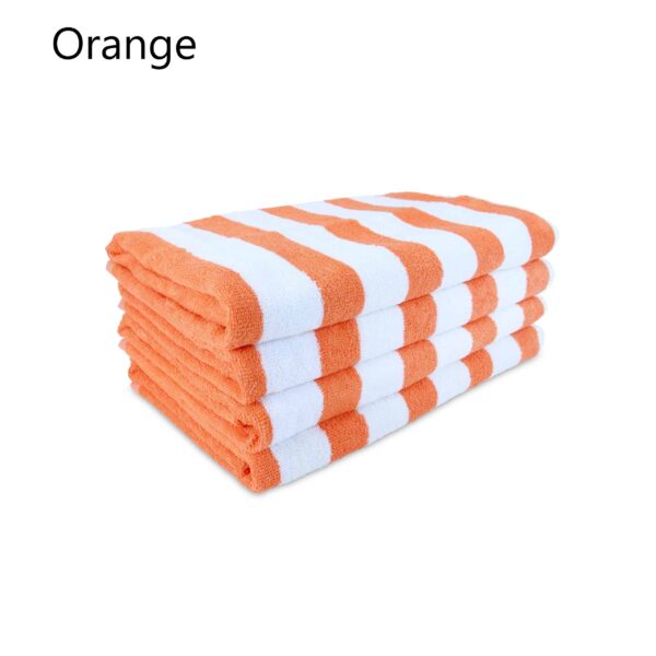 United Textile Supply Cali Cabana Stripe Beach Towel Orange