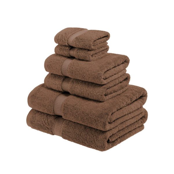Egyptian Cotton Heavyweight 6 Piece Bath Towel Set-800 GSM - Image 2