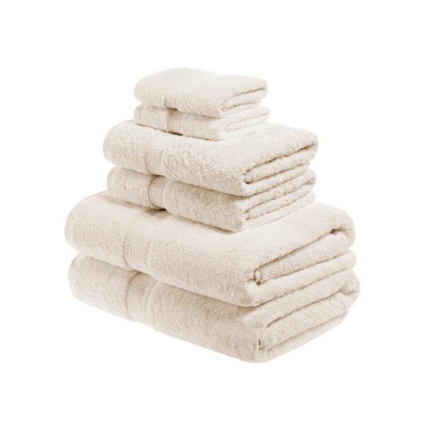 Egyptian Cotton Heavyweight 6 Piece Bath Towel Set-800 GSM - Image 3