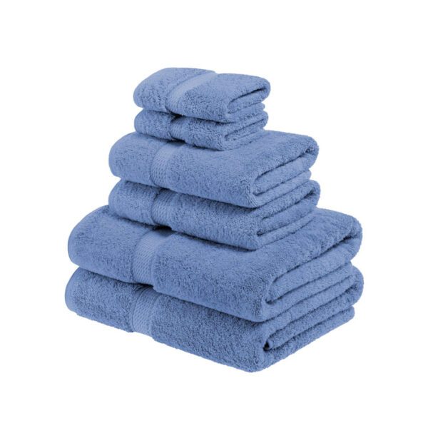 Egyptian Cotton Heavyweight 6 Piece Bath Towel Set-800 GSM - Image 4