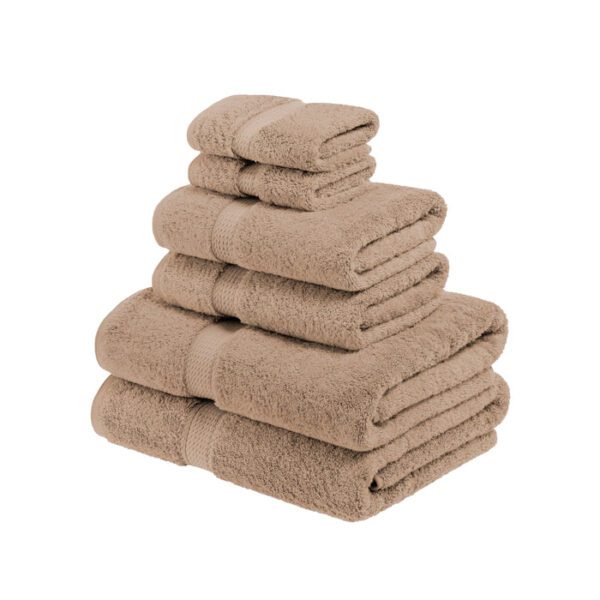 Egyptian Cotton Heavyweight 6 Piece Bath Towel Set-800 GSM - Image 6