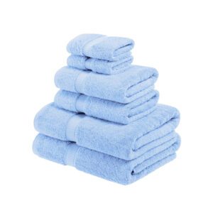 United Textile Supply ECH 6pc Bath Towel Set - Light Blue
