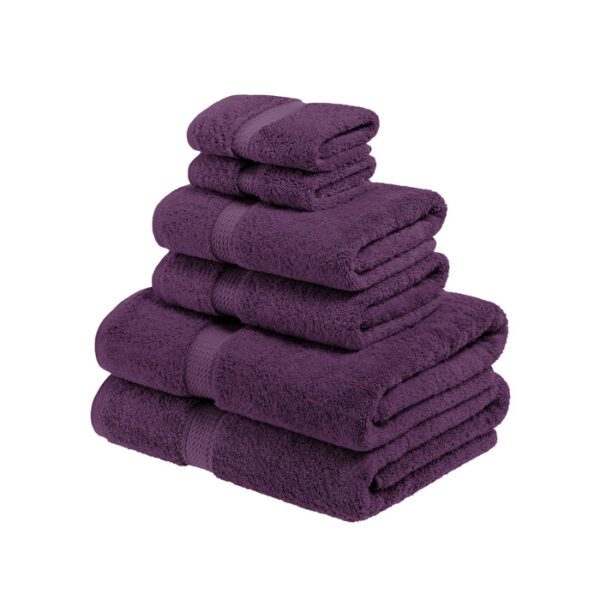 Egyptian Cotton Heavyweight 6 Piece Bath Towel Set-800 GSM - Image 9