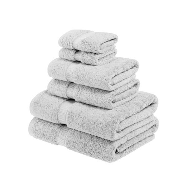 Egyptian Cotton Heavyweight 6 Piece Bath Towel Set-800 GSM - Image 12