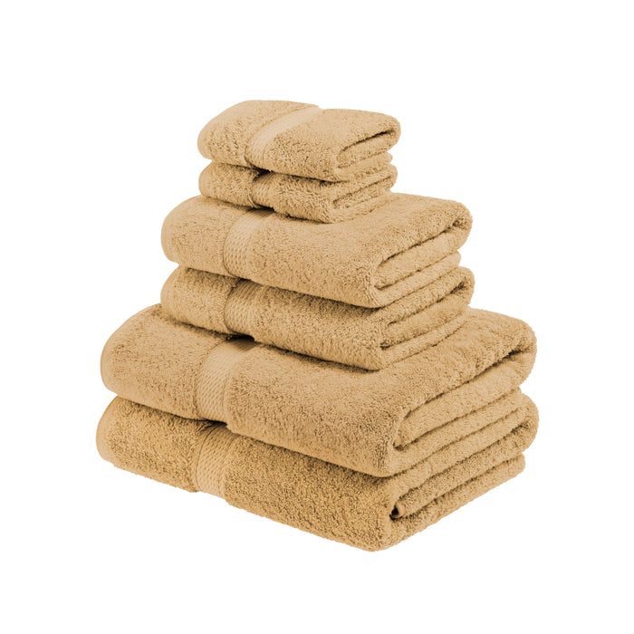 Egyptian Cotton Plush Heavyweight Absorbent Luxury 9 Piece Towel Set Red