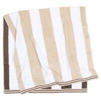 United Textile Supply Aston and Arden Reversible Resort Towel Brown-Beige