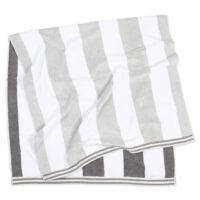 United Textile Supply Aston and Arden Reversible Resort Towel Lt Grey-Dark Grey_1