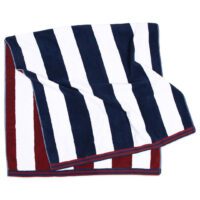 United Textile Supply Aston and Arden Reversible Resort Towel Navy-Maroon_1