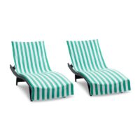 United Textile Supply California Cabana Chaise Lounge Covers Green