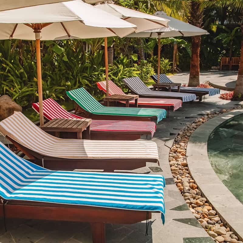 United Textile Supply California Cabana Chaise Lounge Covers