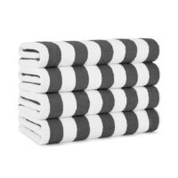 United Textile Supply California Cabana Stripe-Dark Gray