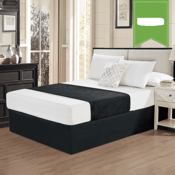 Chenille Bed Scarfs Black by United Textile Supply Chenille Bed Scarfs Black