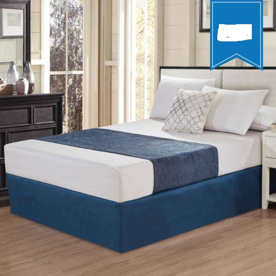 Chenille Bed Scarfs Navy